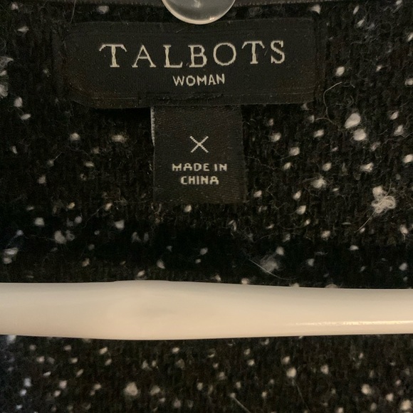Talbots Black and Gray Faux Fur Vest - Picture 6 of 11